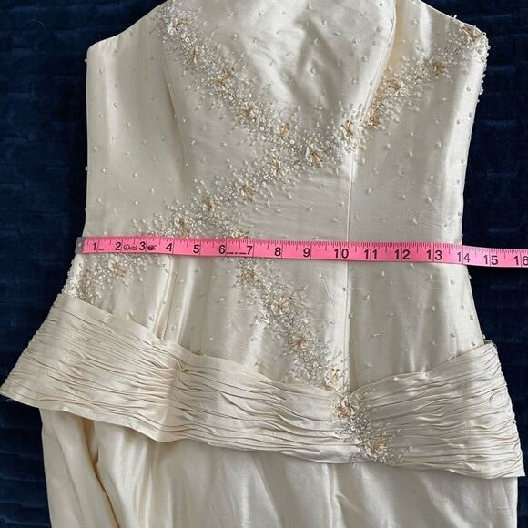 Zirc for Impressions NWT formal dress with beading, small train size 10 - Picture 9 of 15